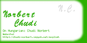 norbert chudi business card